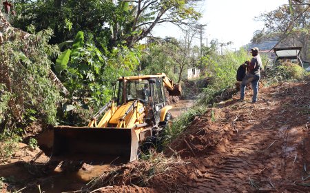 Prefeitura realiza intervenções no Ribeirão Serra Negra e amplia capacidade de reservatórios para enfrentar períodos de chuva