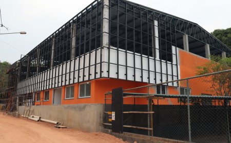 Obras da creche escola no centro seguem em andamento