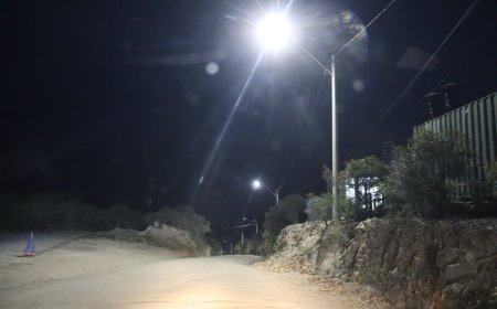 Via que leva ao Alto da Serra recebeu iluminação de LED