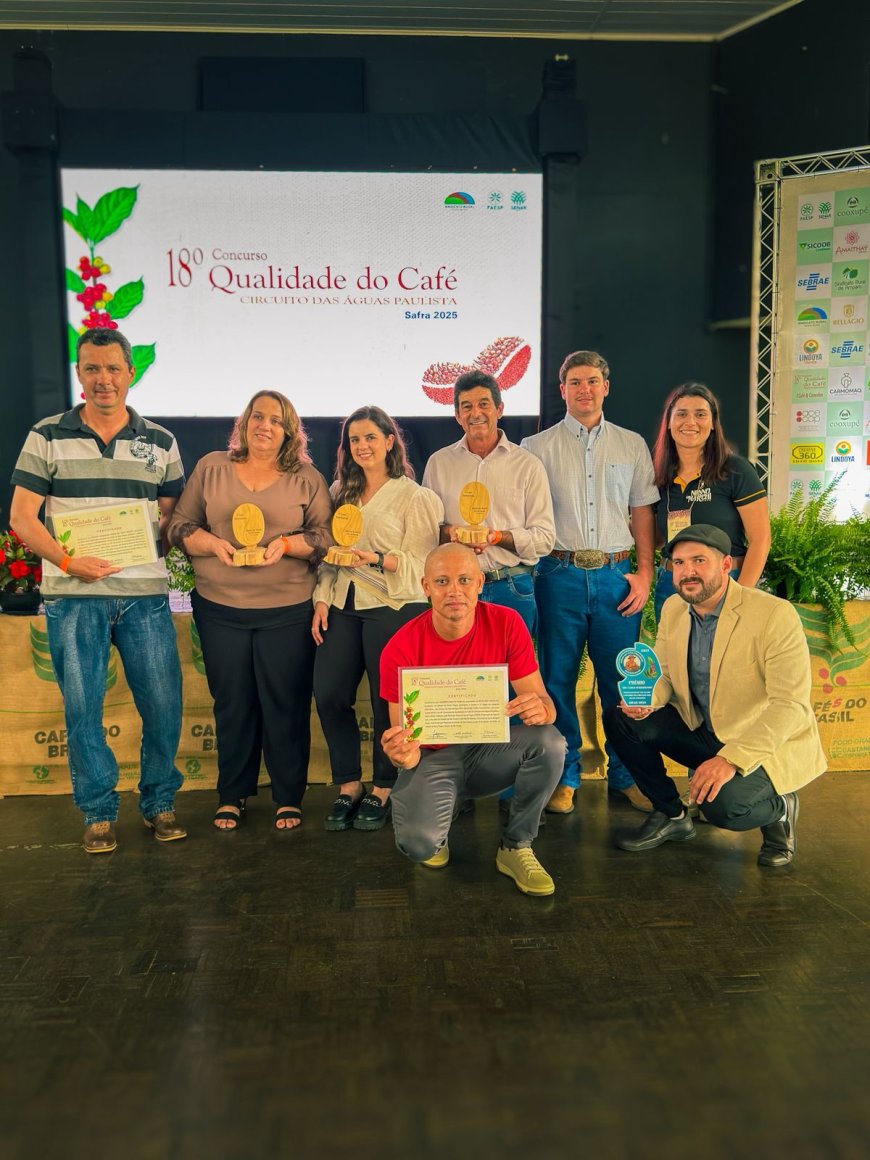 Café Nonno Marchi domina premiação do 18º do Concurso de Qualidade do Café do Circuito das Águas Paulista