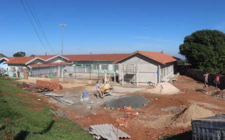 Avançam as obras de ampliação da EMEB Profª. Maria Aparecida Bicudo