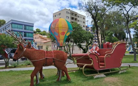 Decoração de Natal permanece em Serra Negra até o dia 11 de janeiro