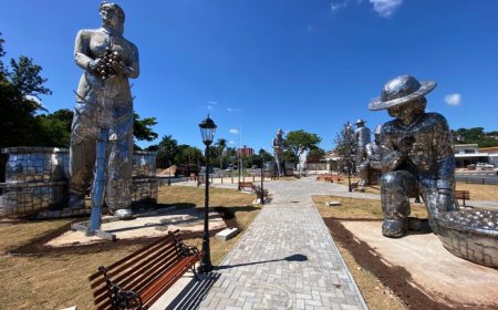 Rotatória do Café é o novo ponto turístico da Estância de Amparo