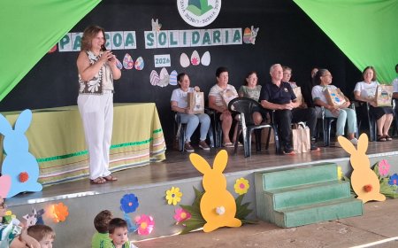 Páscoa Solidária do Colégio Libere Vivere arrecada doações para entidades assistenciais do município
