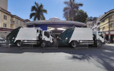 Investimento de R$ 1,26 milhão garante dois novos caminhões para reforçar a coleta de lixo em Serra Negra