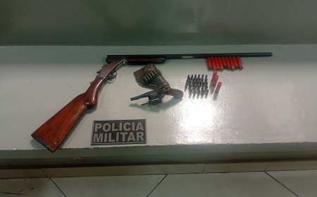 Polícia Militar localiza armas e munições em área de mata em Serra Negra