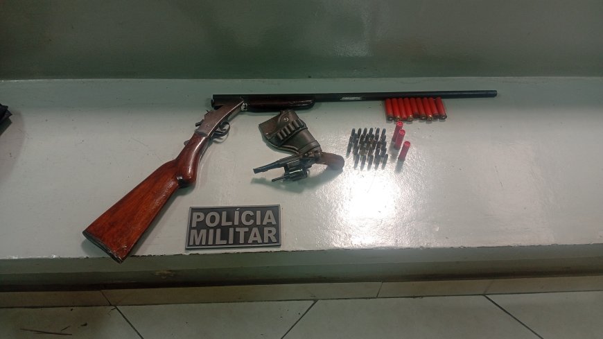 Polícia Militar localiza armas e munições em área de mata em Serra Negra